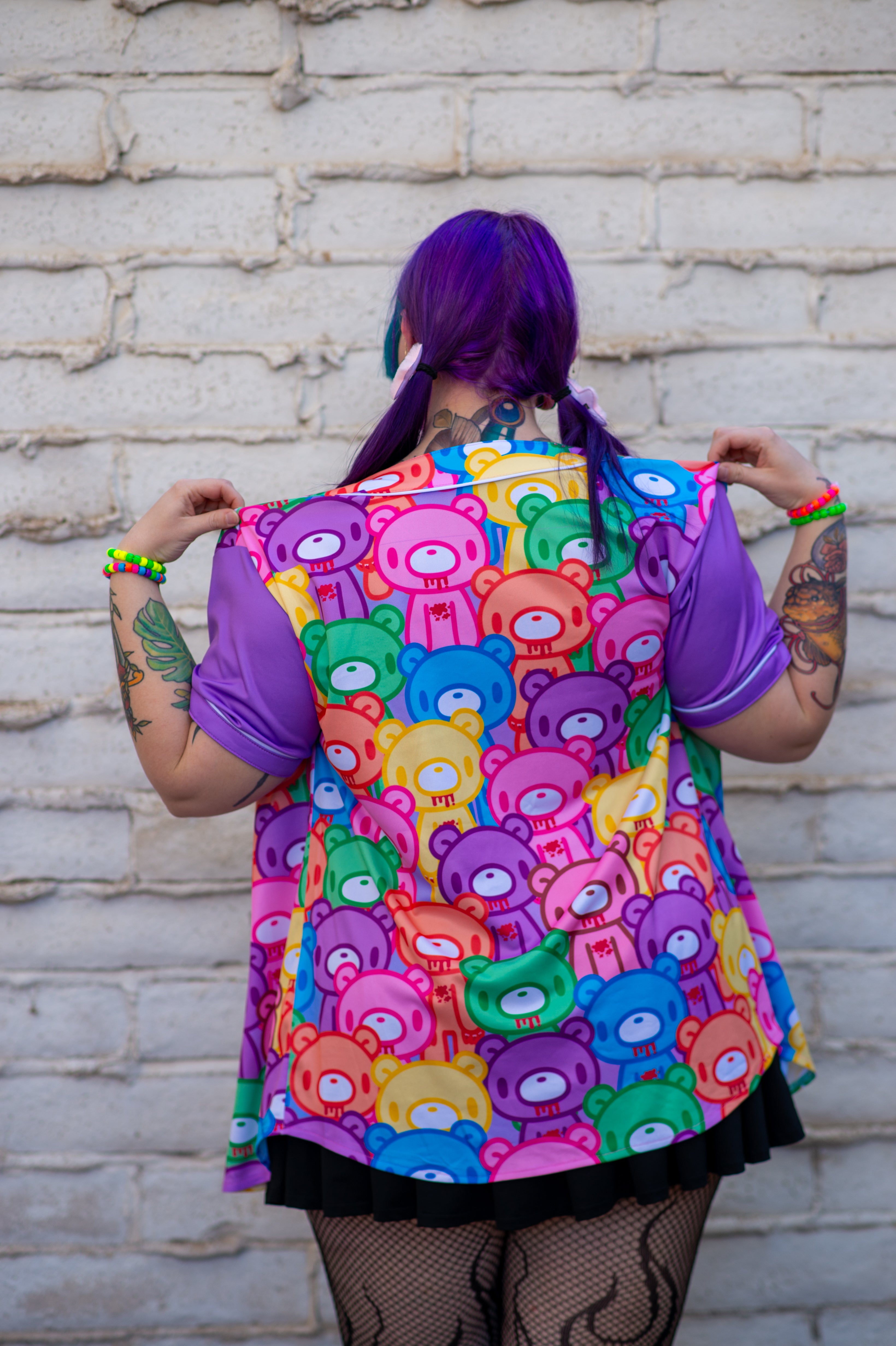 Gloomy Bear "Rainbow Dreams" Men's Baseball Jersey